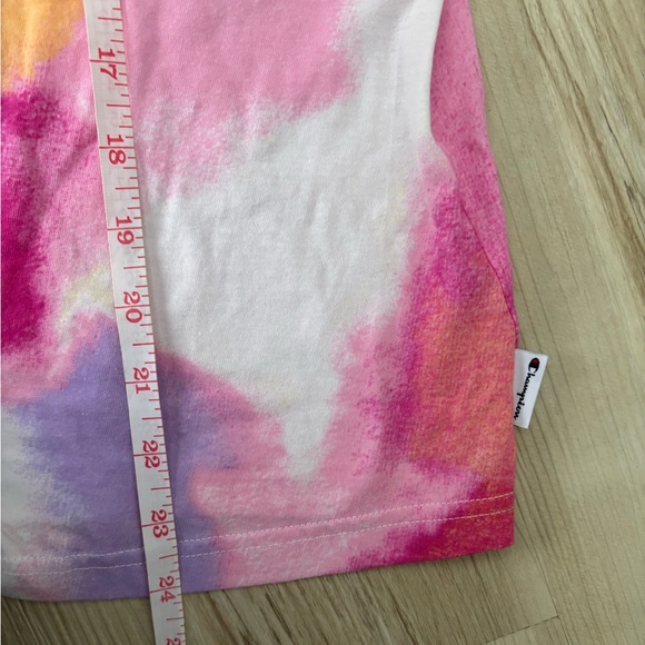 Champion Women's XL Colorful Tie-Dye Front Bow Tie Short Sleeve - Picture 12 of 12